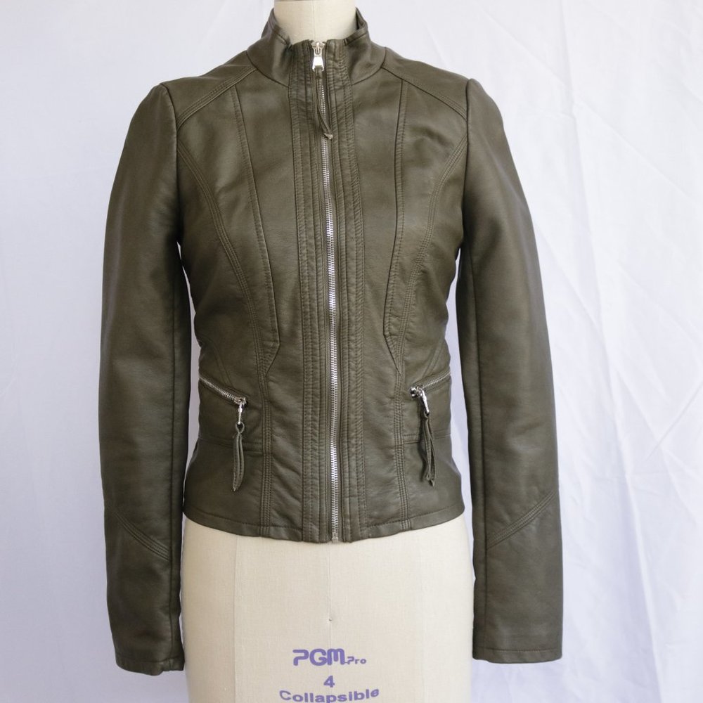 Le Chateau Faux Leather Motorcycle Jacket - NWOT